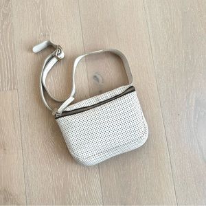Clare V. Fanny Pack - Cream Perforated